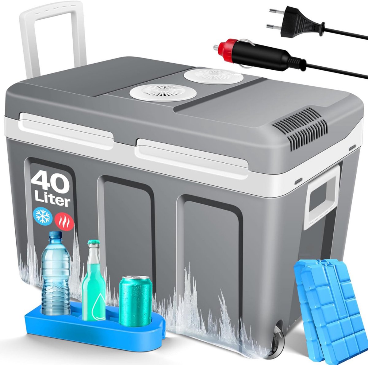 ApexArte® Auto Koelkast - Mini Koelkast - Elektrische Koelbox Elektrisch 12v 230 Volt