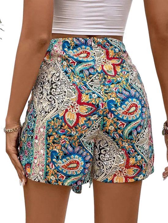 Short d'été femme - Rok - Short - Nœud - Afrique - Bohème - Taille S