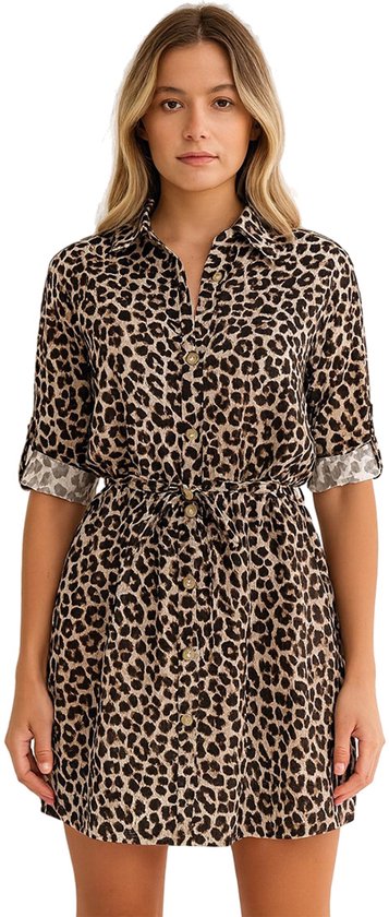 Vintage Jurk Luipaard - Dames Mode - Luipaardprint - Tijger - Print