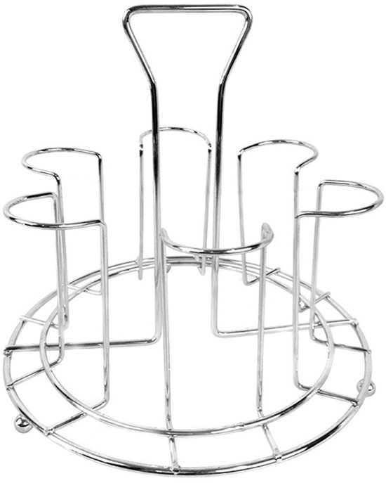 Mokkenrek in de vorm van een boom van roestvrij staal voor het opbergen van koffiekopjes in de keuken