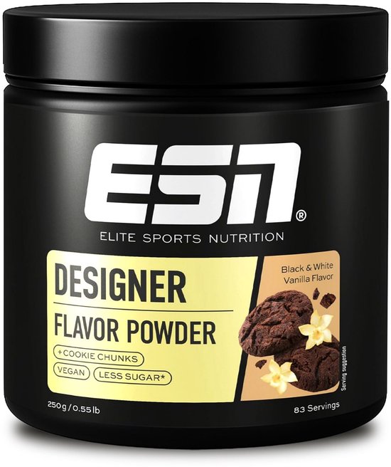 ESN Designer Flavor Powder, Black & White Vanilla, 250 g - smaakpoeder