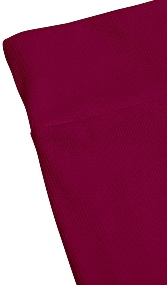 SparkNine Breezeflare dames legging - stijlvolle flare broek - XS - rood - lichtgewicht & ademend - hoge taille - flatterende pasvorm van Merkloos — afbeelding 4