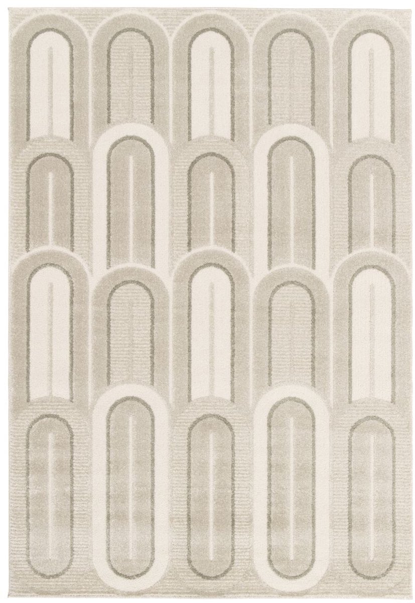 Retro vloerkleed - Forme Pavé taupe 160x230 cm