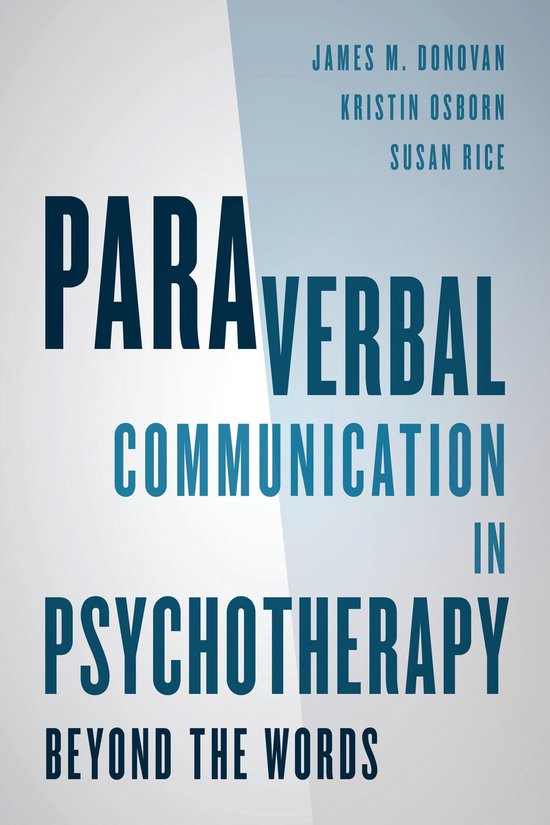 Paraverbal Communication in Psychotherapy - cover