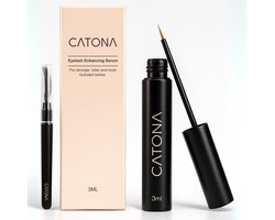 CATONA® Wimperserum – Lash Serum – Lange en Volle Wimpers – Eyelash Serum – Geen Hormonen – 3 ml – Natuurlijke Ingrediënten