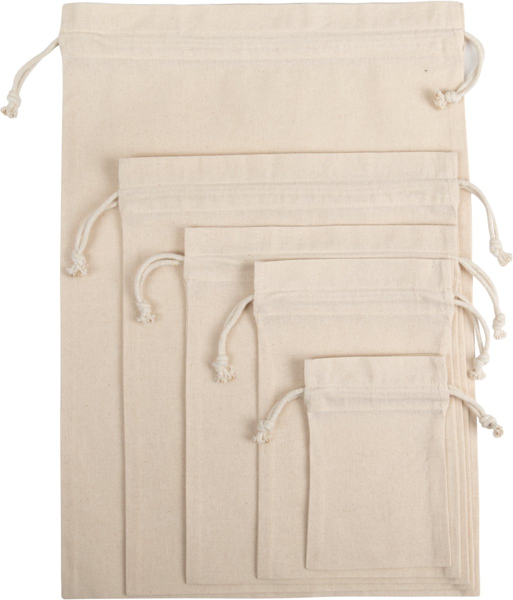 Kimood Tas met tunnelkoord KI0750 - Natural - XS