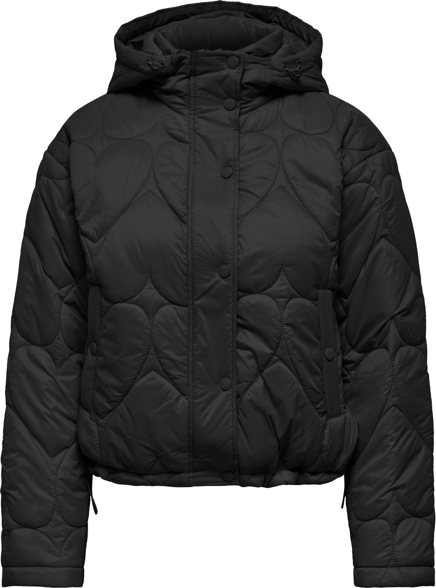 Only Jas Onltahia Lw Heart Hood Jacket Cc Ot 15373691 Black Dames Maat - S
