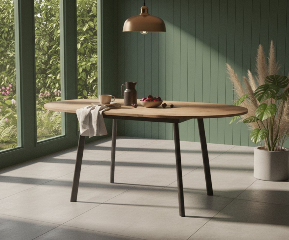 Milano Round Extendable Dining Table – Industrohome