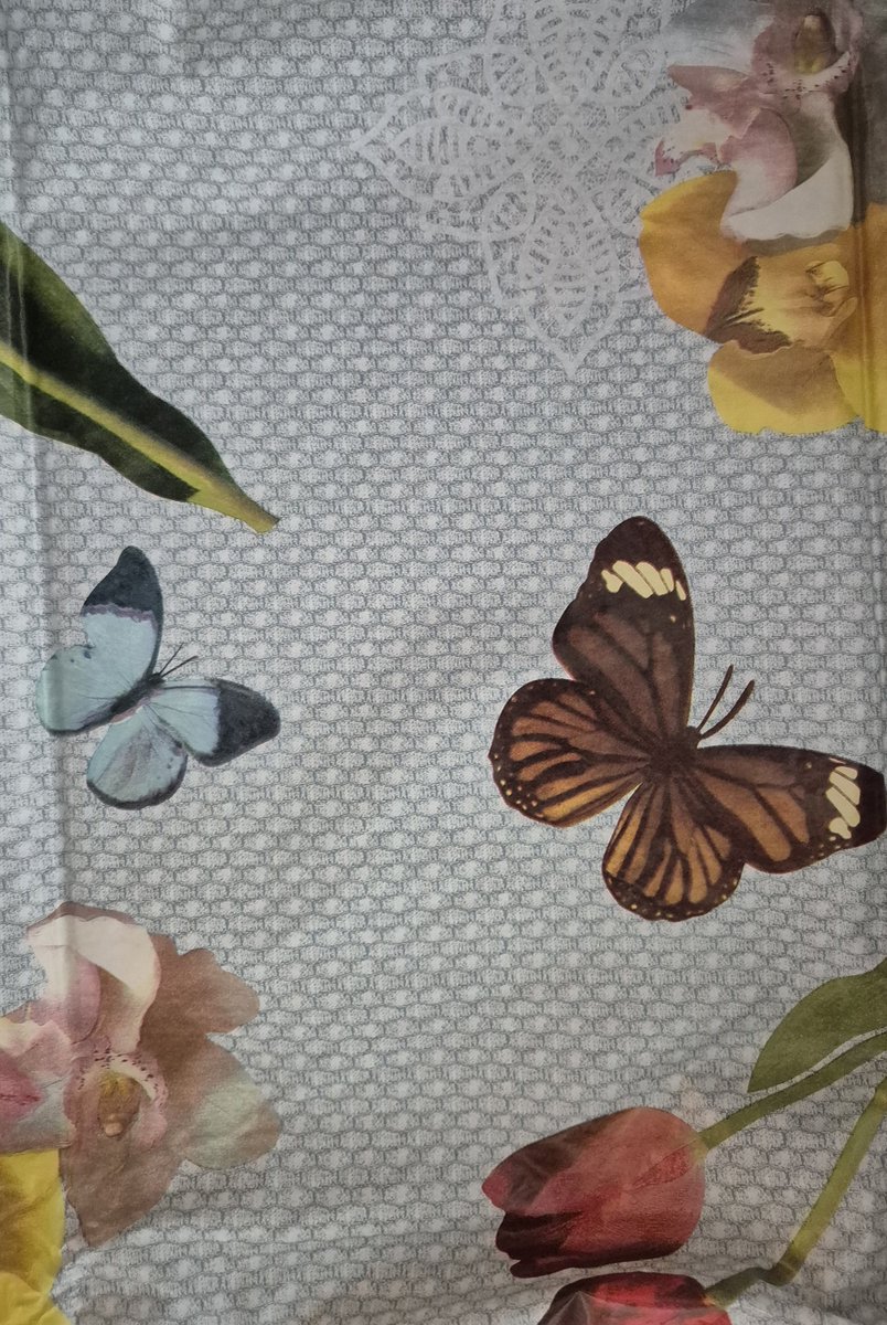 Villa Volance-Afneembaar Tafelkleed-Vinyl-200x140cm-Vlinders-Bloemen