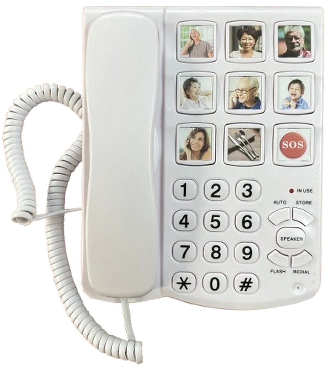 BigButton FOTO telefoon - GROTE TOETSEN - Senioren telefoon- 858