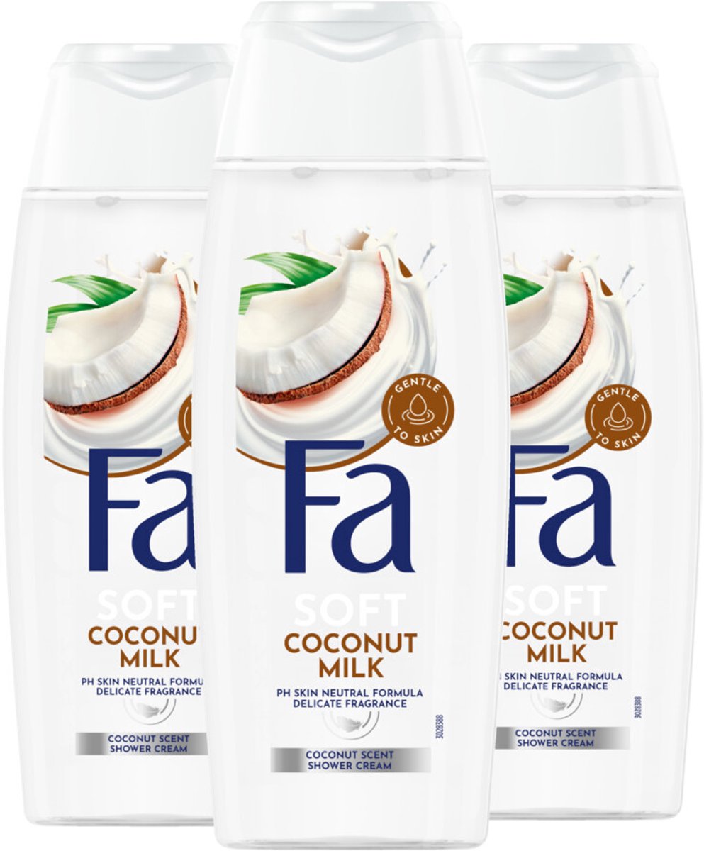 Fa Douchegel Coconut Milk - 3 x 250 ml - Voordeelverpakking