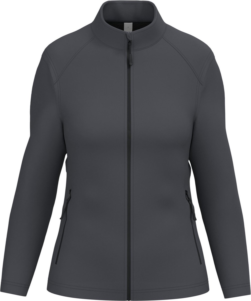 iDeal Basic Brand Dames Softshelljas 2 lagen IB411 Ideal Dark Grijs
