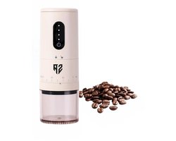 Koffiemolen - Koffiemaler - Coffee Grinder - Koffiemolen Elektrisch – Bonenmaler - Conische Bonenmaler - Kruidenmolen - Kruidenmolen Elektrische Beige – 40 standen - Amalafia®