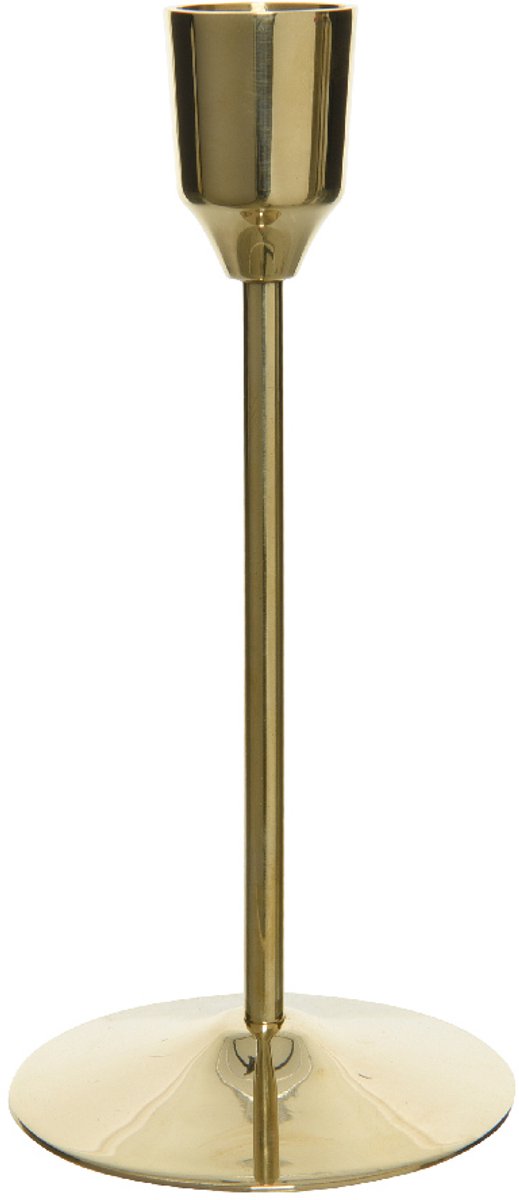 Kandelaar messing d7h15.5 cm goud