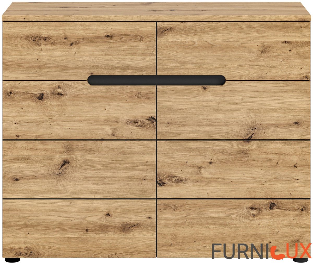 Furnilux Canu ladekast Artisan NB basaltgrijs NB - 40x100x81cm Bruin