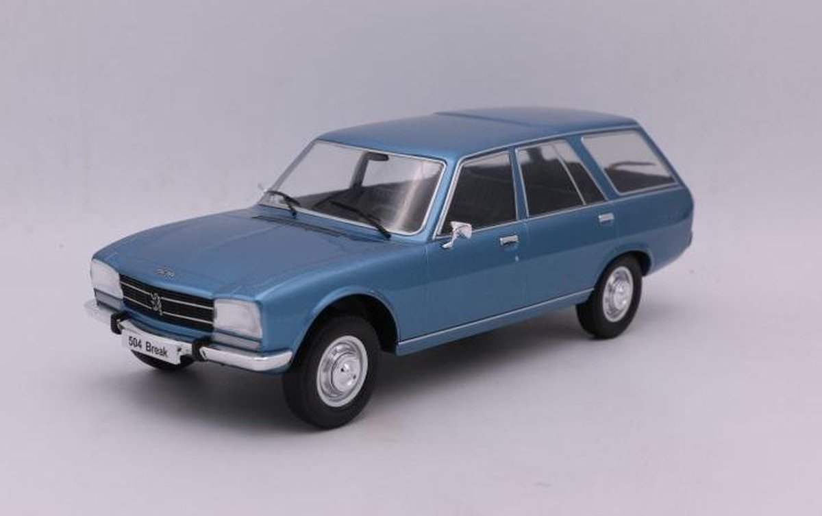 Peugeot 504 Verte – Jouet Mécanique Tri-ang Friction – Échelle 1/18 – Occasion (sans Boîte)