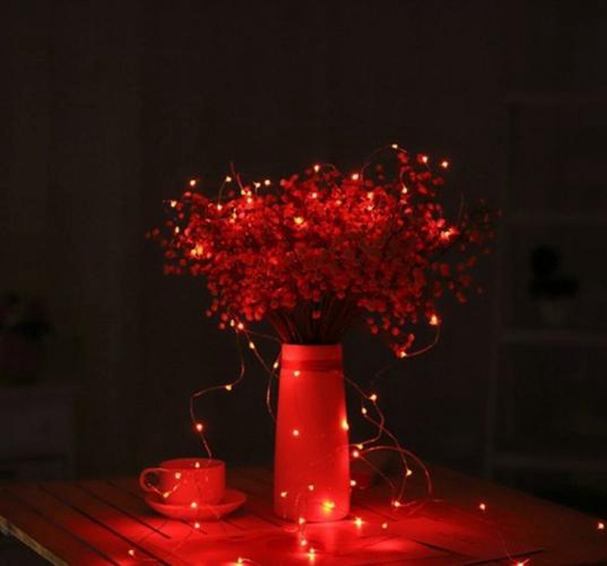Kerstverlichting Rood 2 Meter • LED • Kerstverlichting • Kerstlampje • Kerstlampjes • Kerst LED Verlichting • LED Lampjes Batterij • Kerst LED • Kerst • Strip Kerst 20 LED's • Kerst Lampjes Op Batterij • LED Lampjes op Batterij • LED Lampjes Kerst – foto 3
