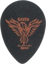 Clayton Black raven small teardrop plectrums 0.50 mm 6-pack