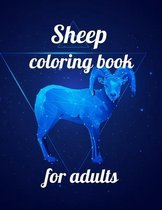 Sheep coloring book for adults