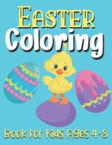 Easter Coloring Book For Kids Ages 4-8