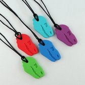 Bijtketting T-rex Blauw