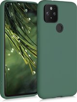 kwmobile telefoonhoesje voor Google Pixel 5 - Hoesje voor smartphone - Back cover in blauwgroen