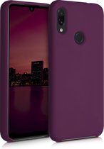 kwmobile telefoonhoesje geschikt voor Xiaomi Redmi Note 7 / Note 7 Pro - Hoesje met siliconen coating - Smartphone case in bordeaux-violet