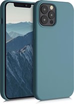 kwmobile telefoonhoesje voor Apple iPhone 12 Pro Max - Hoesje met siliconen coating - Smartphone case in Arctische nacht