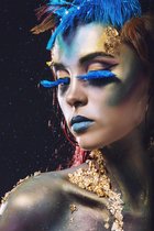 Colorful woman 200 x 135  - Dibond + epoxy