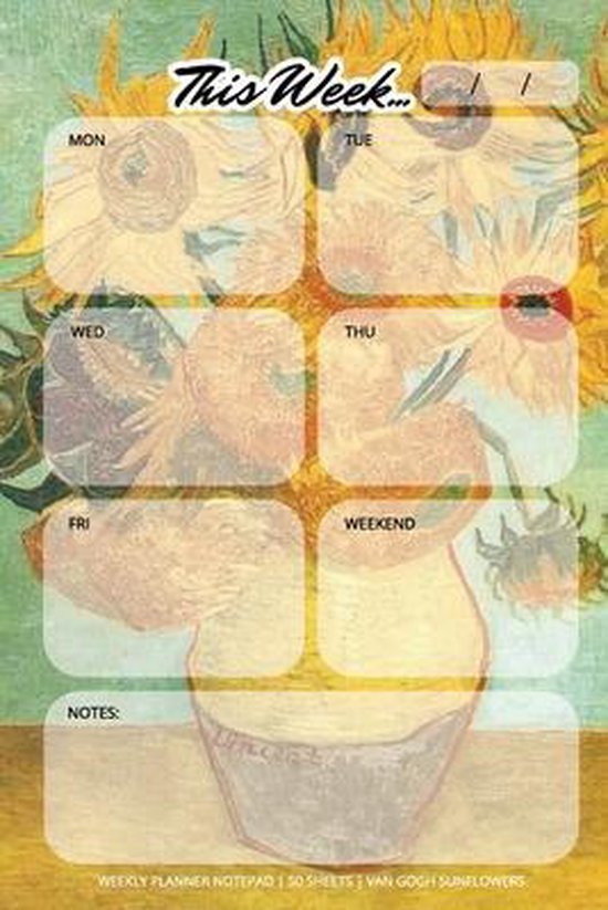 Weekly Planner Notepad - cover