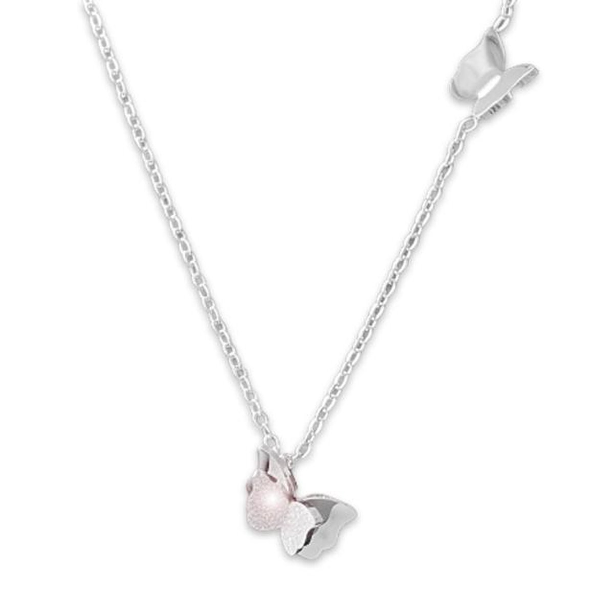 Vlinder ketting - Stainless Steel - Zilver - Dames - Lieve Jewels