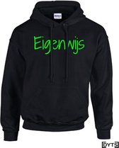 Hoodie | Karakter | Eigenwijs | 02 - XXL, fluor green