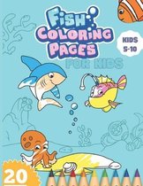 Fish coloring pages for kids 5-10