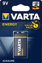 Varta Batterij 6lr61 Alkaline Energy 9v Per Stuk