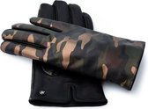 NapoCAMO Gevoerde handschoenen Heren Touchscreen handschoenen Napogloves Zwart maat M