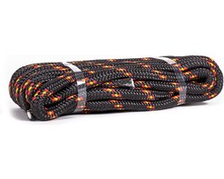 Traxis Polypropyleen Touw - 10mm - 10m - Stevig en duurzaam - Drijvend - Voor Klussen, Boot, of Kamperen - Rood/Zwart