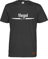 Vlegel T-Shirt Zwart | Maat S