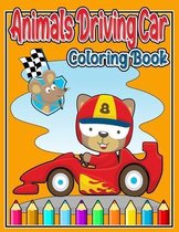 Animals Driving Car Coloring Book