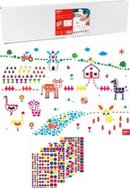 APLI Kids - 4 Kleurplaten XL met geometrische stickers