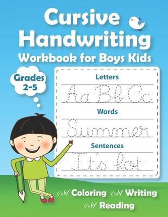 Cursive Handwriting Workbook for Boys Kids, To Success | 9798647508928 ...