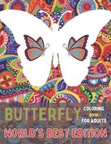 Butterfly Coloring Book For Adults World's Best Edition