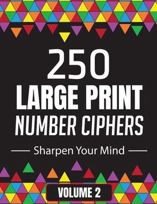 Cipher Puzzle Books for Adults- 250 Large Print Number Ciphe ... - cover