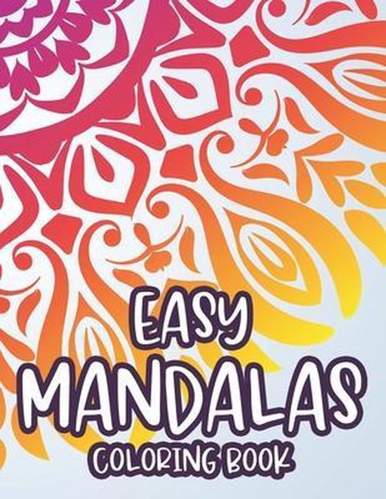 Easy Mandalas Coloring Book - cover