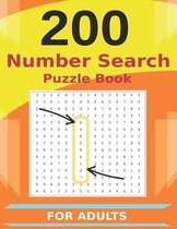 200 Number Search Puzzle Book For Adults