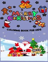 Merry Christmas Coloring Book for kids ages 4-8