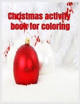 Christmas activity book for coloring