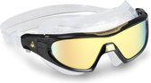 Aqua Sphere Vista Pro - Zwembril - Volwassenen - Mirrored Titanium Gold Lens - Zwart
