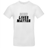 Bier lives matter Heren t-shirt | drank | bier | cafe | feest | grappig | cadeau | Wit