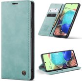 Oppo A73 4G Hoesje Aqua Blue - CaseMe Portemonnee Book Case