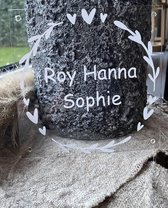 Naambordje Voordeur huisnummer incl afstandhouders